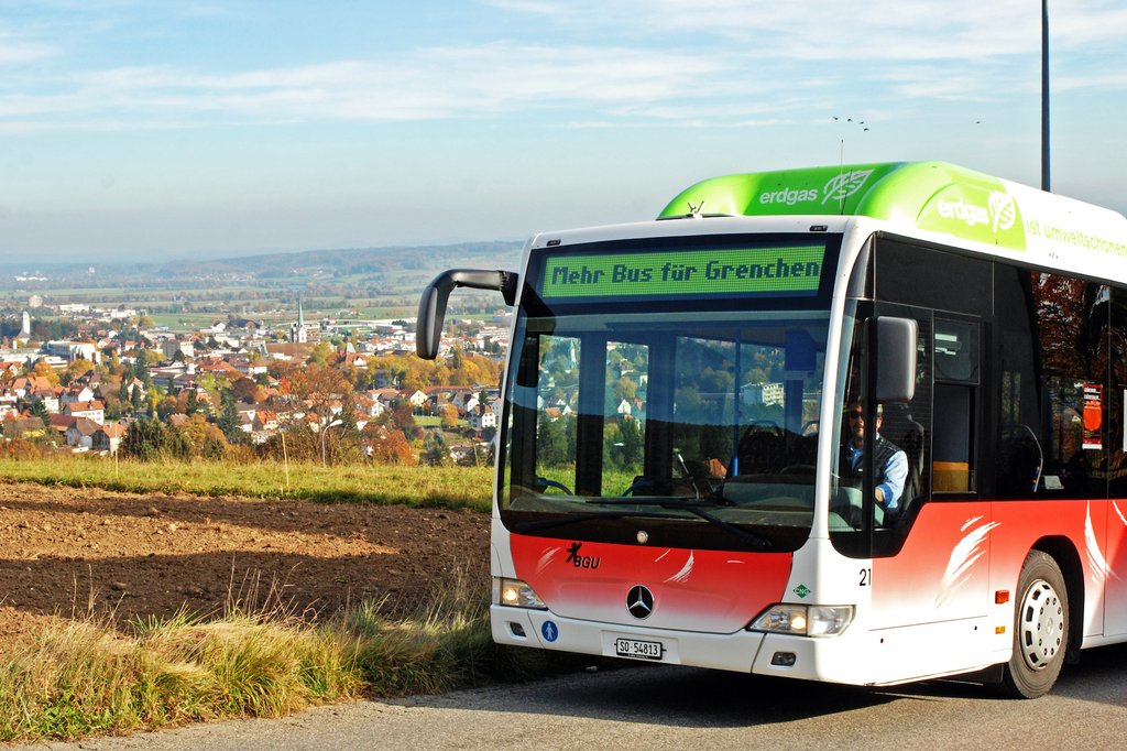 Blick in die Zukunft: Ab 2026 mehr Bus in der Stadt Grenchen und in die umliegenden Dörfer. (Foto: BGU)