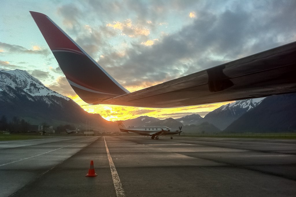 Zivile Nutzung statt Armee-Flugzeuge: INFRAS hat die Chancen und Risiken für den Flugplatz Buochs im Kanton Nidwalden untersucht. (Foto: Keystone)