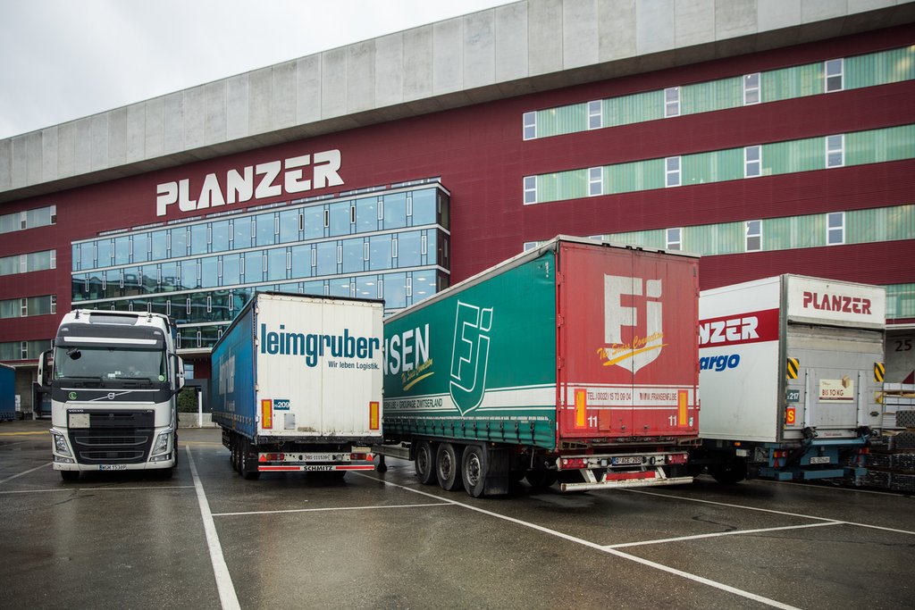 Entstehung und Verteilung von Güterverkehr einfach und transparent erklären mit der Aggregierten Methode Güterverkehr. (Foto: Keystone-SDA / Stefan Bohrer))